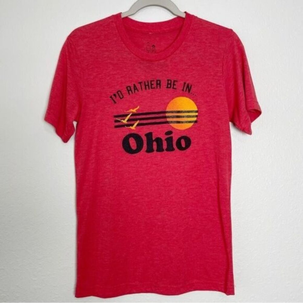 Alison Rose I'd Rather Be In Ohio State red short sleeve t-shirt S - Picture 9 of 9